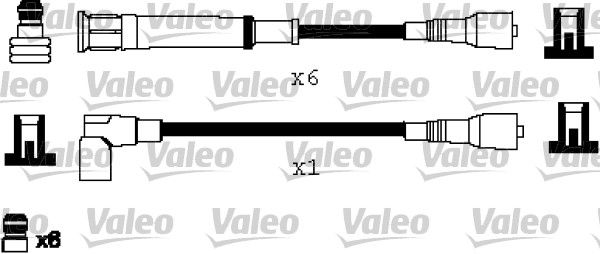 VALEO uždegimo laido komplektas 346235