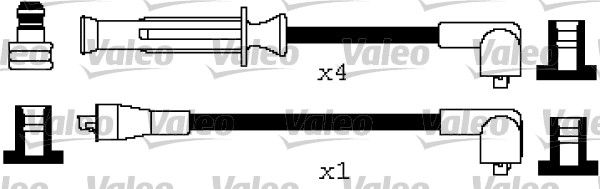 VALEO Комплект проводов зажигания 346297