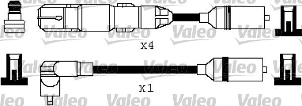 VALEO uždegimo laido komplektas 346317