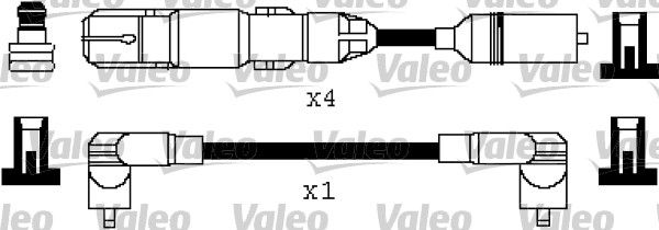 VALEO Комплект проводов зажигания 346318