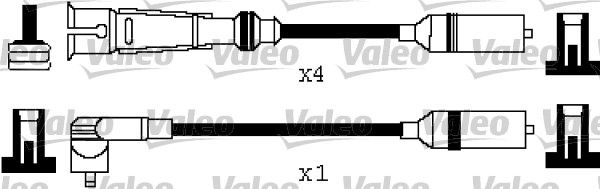 VALEO Комплект проводов зажигания 346320