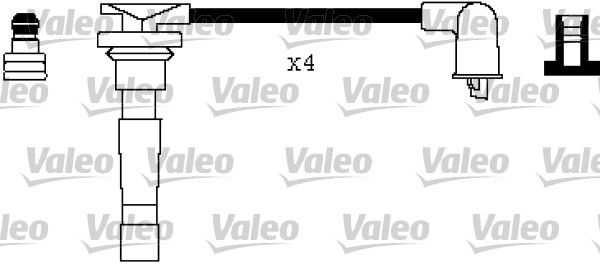 VALEO Комплект проводов зажигания 346351