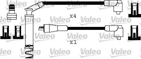 VALEO Комплект проводов зажигания 346401