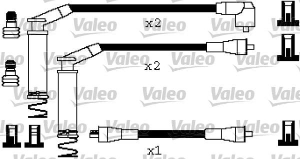 VALEO uždegimo laido komplektas 346404