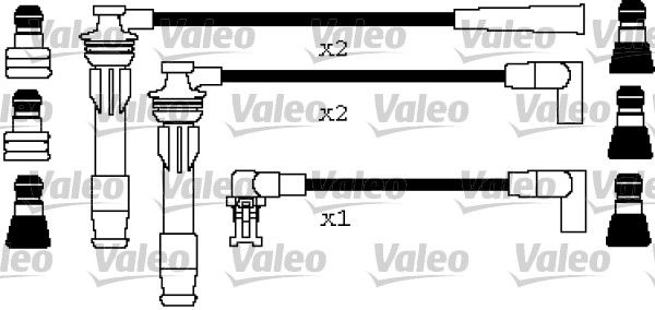 VALEO uždegimo laido komplektas 346407