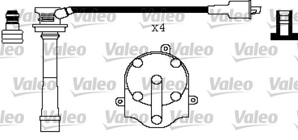 VALEO Комплект проводов зажигания 346430