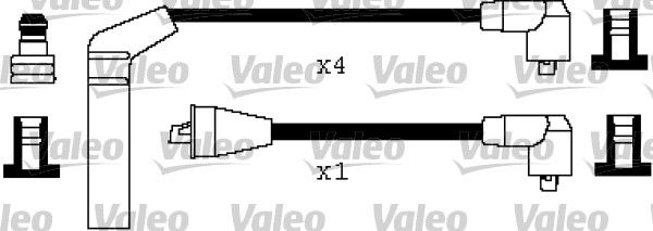 VALEO uždegimo laido komplektas 346481