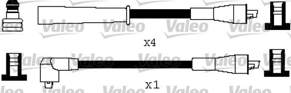 VALEO Комплект проводов зажигания 346492
