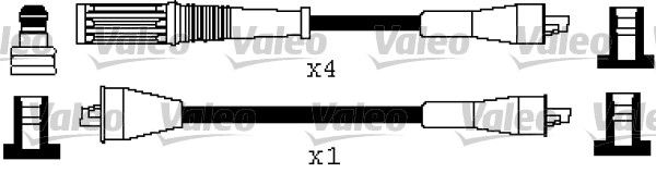 VALEO uždegimo laido komplektas 346504