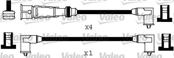VALEO Комплект проводов зажигания 346566