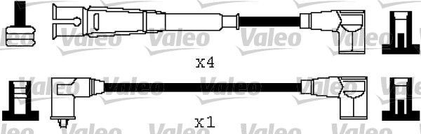 VALEO uždegimo laido komplektas 346568