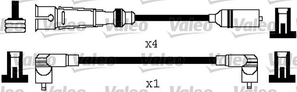 VALEO Комплект проводов зажигания 346580