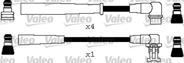 VALEO Комплект проводов зажигания 346608