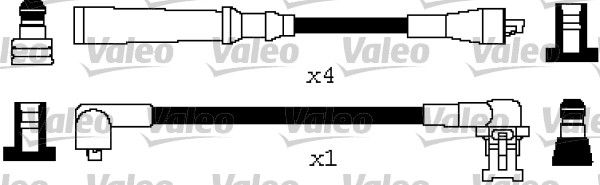 VALEO Комплект проводов зажигания 346640
