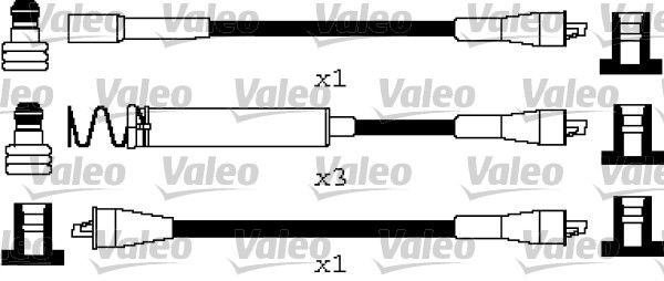 VALEO Комплект проводов зажигания 346661