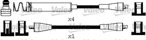 VALEO Комплект проводов зажигания 346666