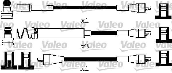 VALEO Комплект проводов зажигания 346668