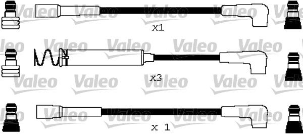 VALEO Комплект проводов зажигания 346670