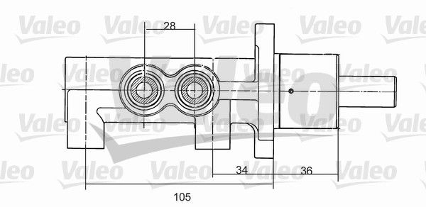 VALEO Главный тормозной цилиндр 350867