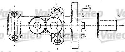 VALEO Главный тормозной цилиндр 402227