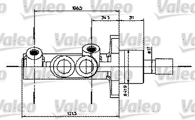 VALEO Главный тормозной цилиндр 402231