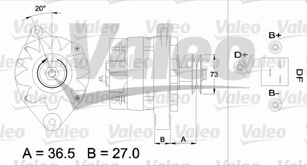 VALEO Генератор 433395