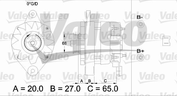 VALEO kintamosios srovės generatorius 433445