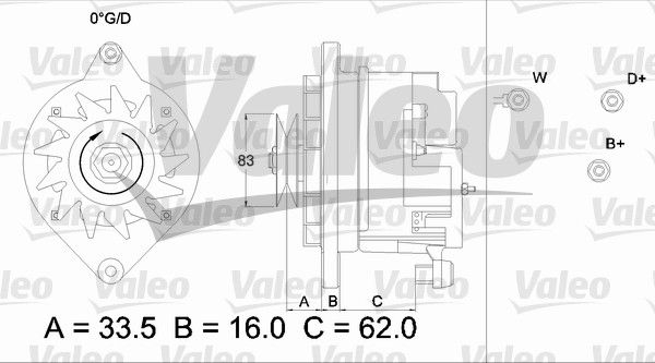 VALEO kintamosios srovės generatorius 436105