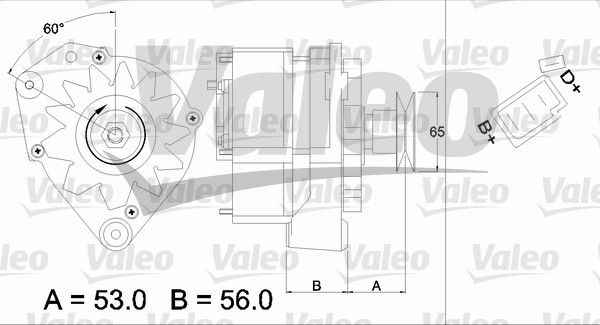 VALEO kintamosios srovės generatorius 436220