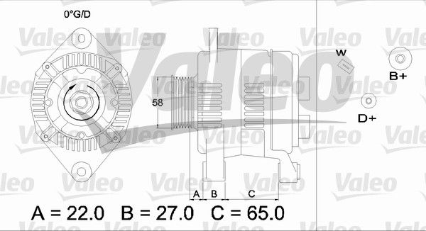 VALEO kintamosios srovės generatorius 436275