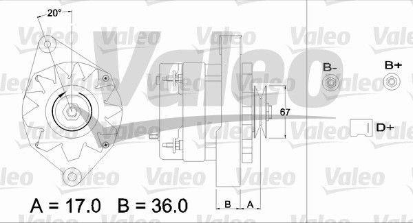 VALEO kintamosios srovės generatorius 436320