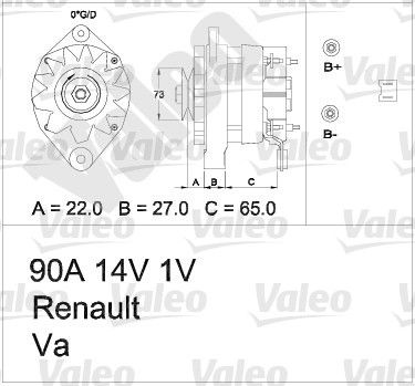 VALEO Генератор 436390