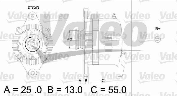 VALEO Генератор 436503