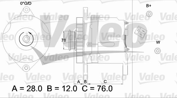 VALEO Генератор 436512