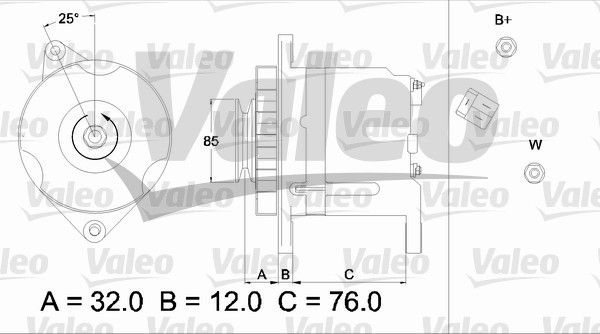 VALEO Генератор 436513