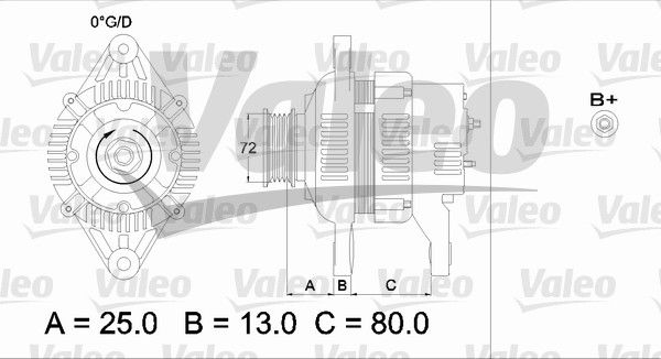 VALEO kintamosios srovės generatorius 436545