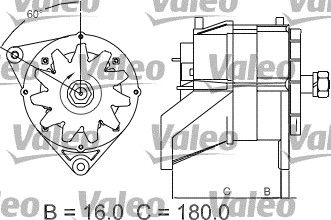 VALEO kintamosios srovės generatorius 436570