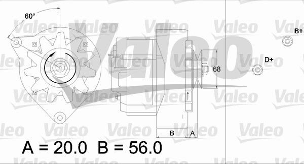 VALEO Генератор 436629