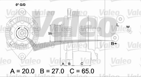 VALEO kintamosios srovės generatorius 436733