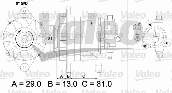 VALEO Генератор 437180