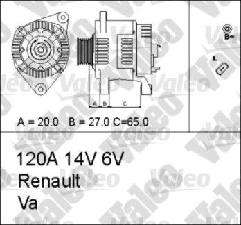 VALEO Генератор 437184