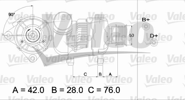 VALEO kintamosios srovės generatorius 437330