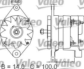 VALEO Генератор 437352