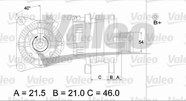 VALEO kintamosios srovės generatorius 437407