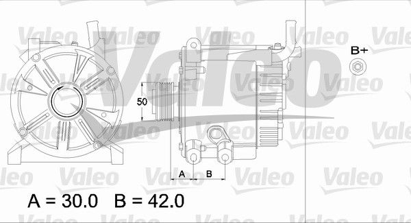 VALEO kintamosios srovės generatorius 437415