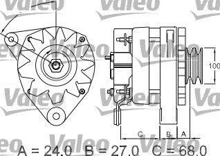 VALEO kintamosios srovės generatorius 439099