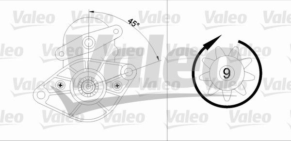 VALEO starteris 455591