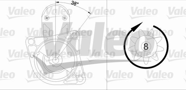 VALEO starteris 455665