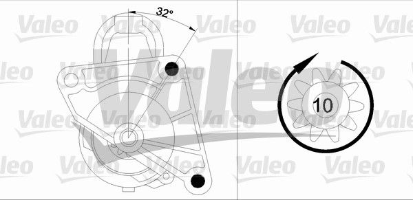 VALEO Стартер 455745