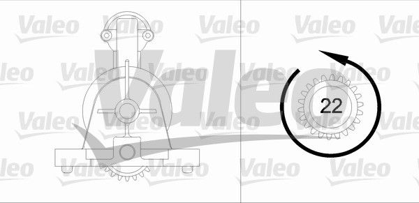 VALEO starteris 455892